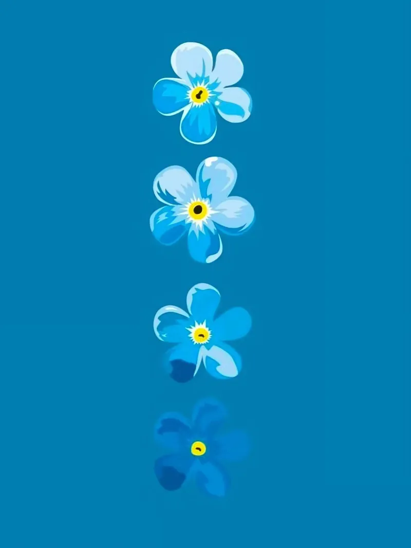 flower line color pellicola backlit da marty