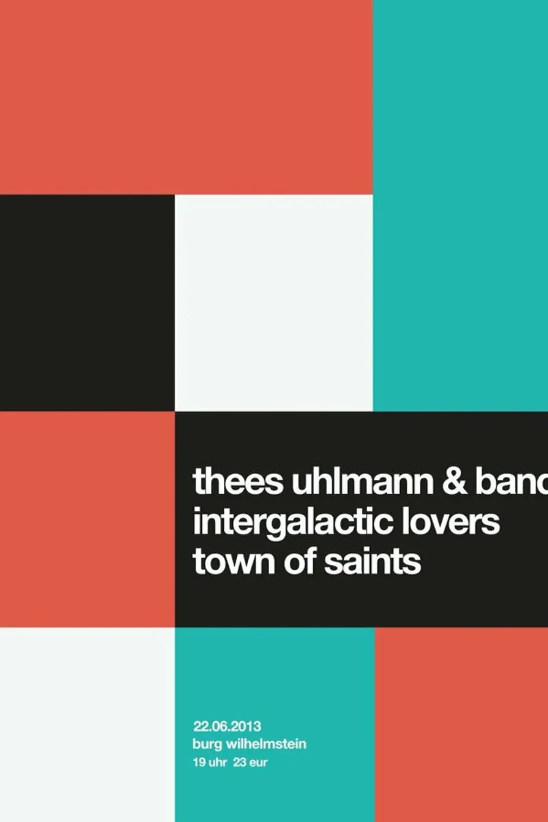 Thees Uhlmann & Band poster con telaio in legno da Stephan Kochs
