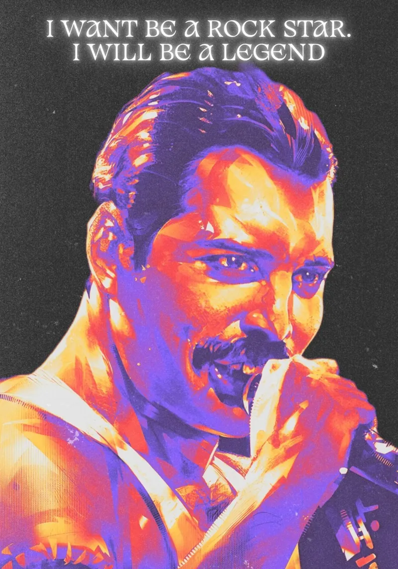 Freddie Mercury plexiglass da Limitless Prints