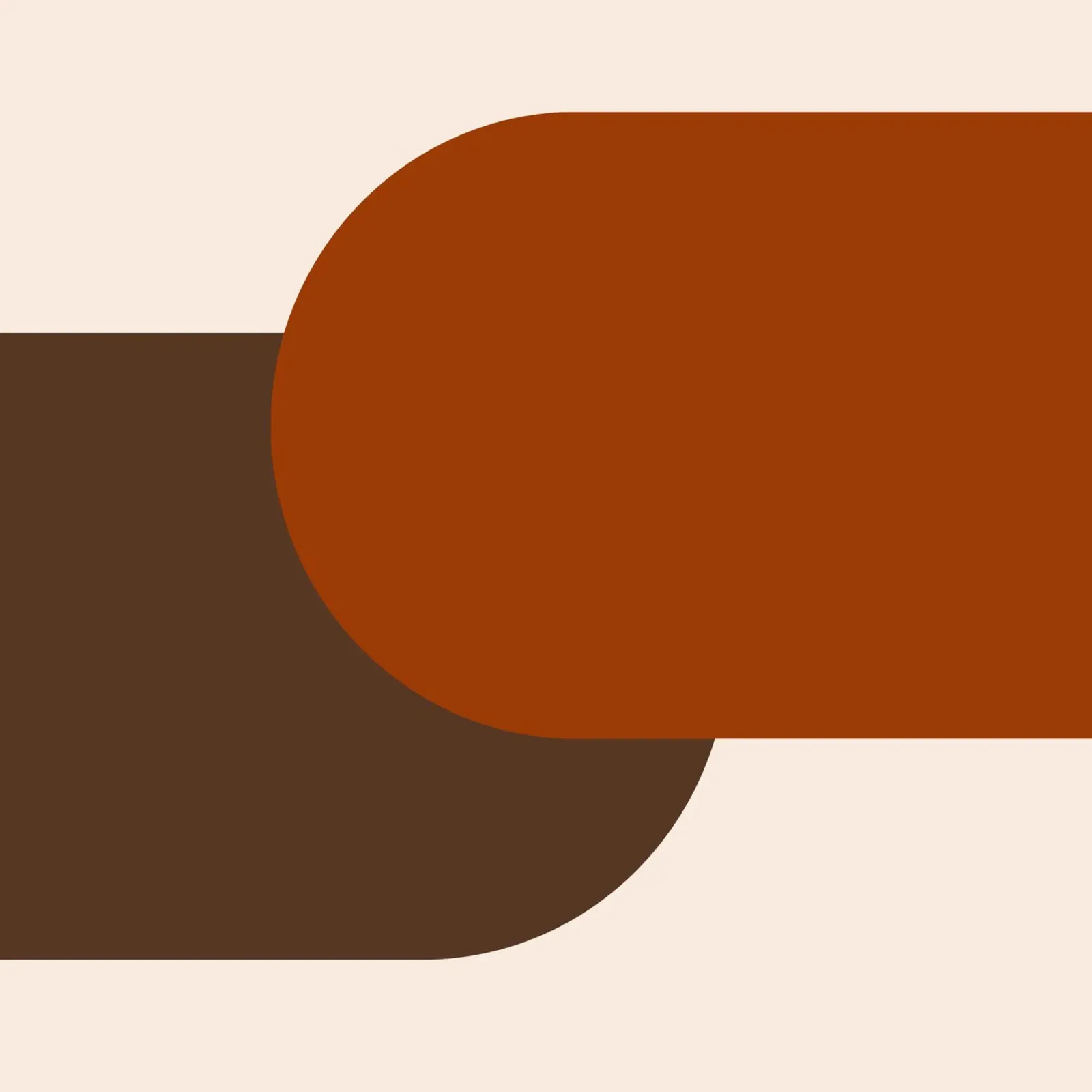 Burnt orange brown colorblocks carta hahnemühle da TijanaArtStudio88