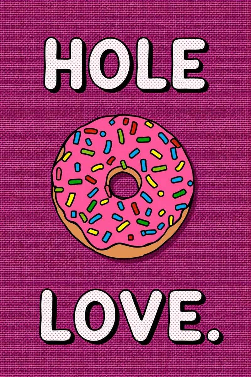 Ciambella con "buco d'amore" pellicola backlit da DesignDoodle