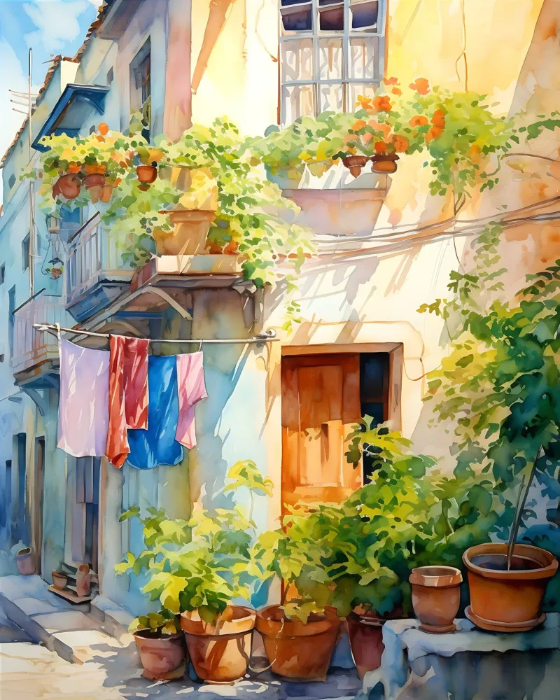 Laundry poster con telaio in plastica da Artsy Bessy
