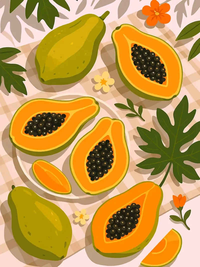 Papaya - Una mesa con estilo hahnemühle de BasicShopByBell