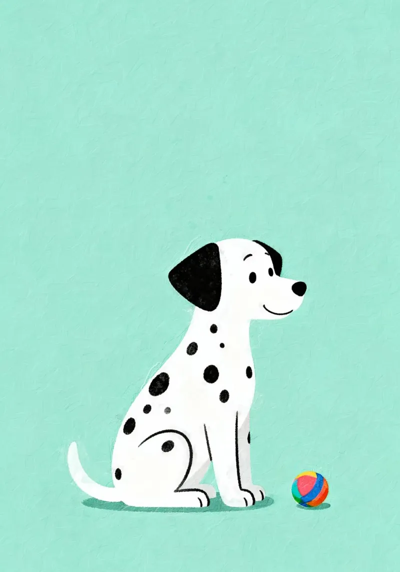 Dalmatian Puppy for Nursery alluminio dibond da EverLuvv Studio