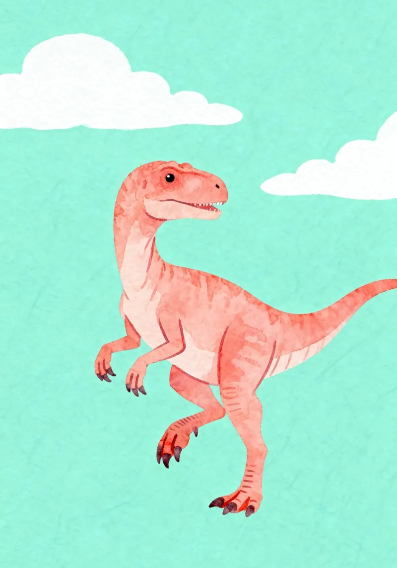 Velociraptor Fun pellicola backlit da EverLuvv Studio