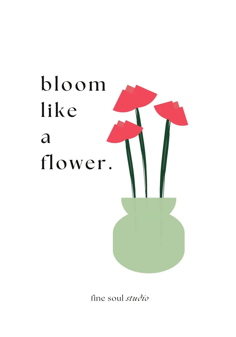 sbocciare come un fiore alluminio dibond da studio.ladina