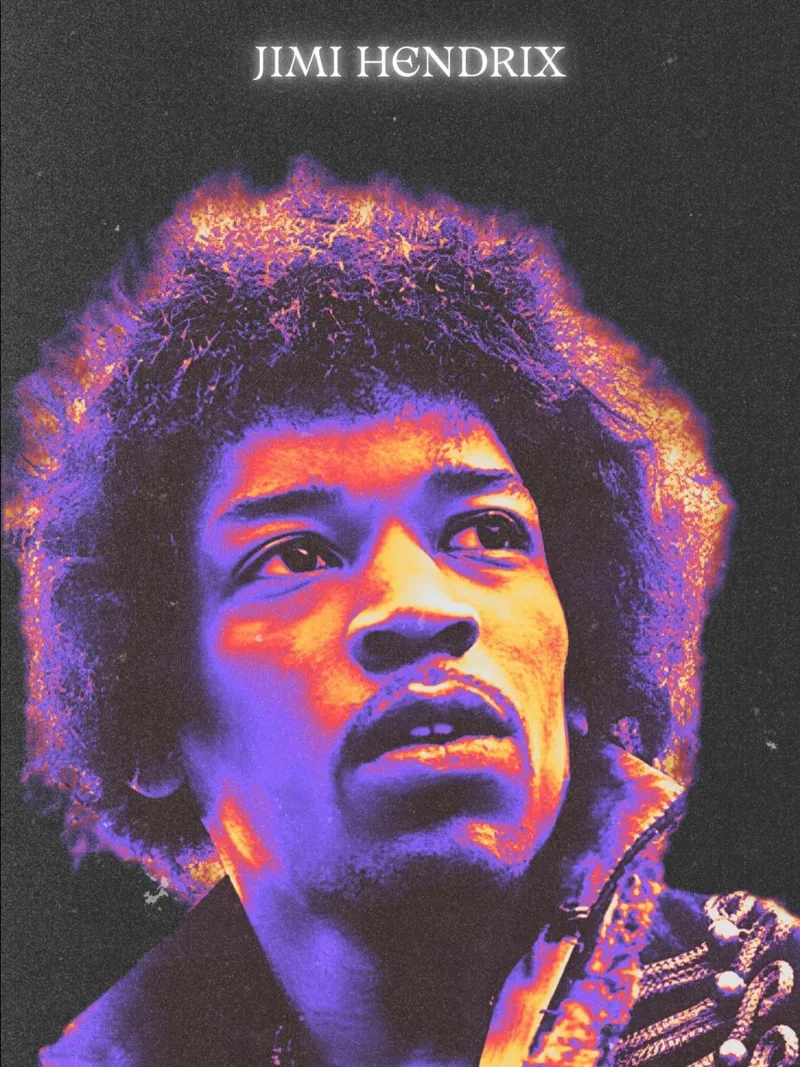 Jimi Hendrix plexiglass da Limitless Prints