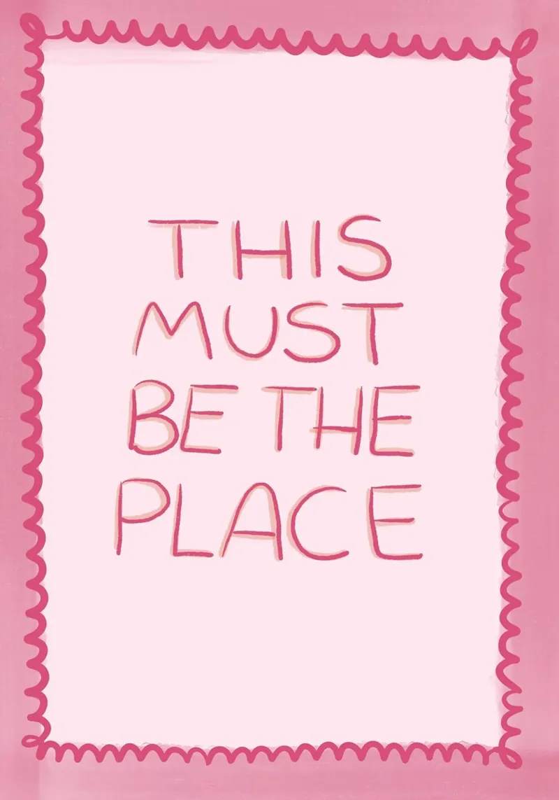Questo deve essere il posto giusto Rosa carta hahnemühle da Tory