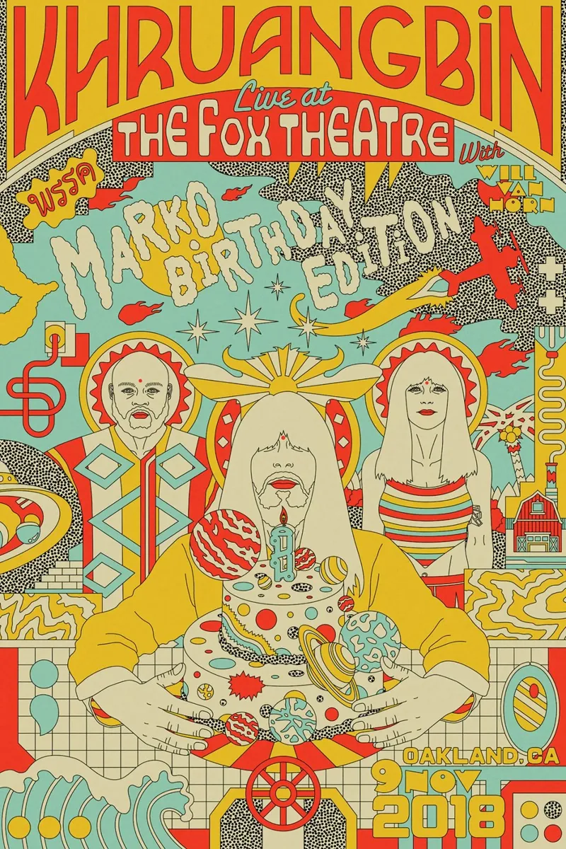 Tra funk e serenità Khruangbin Poster plexiglass da mamass