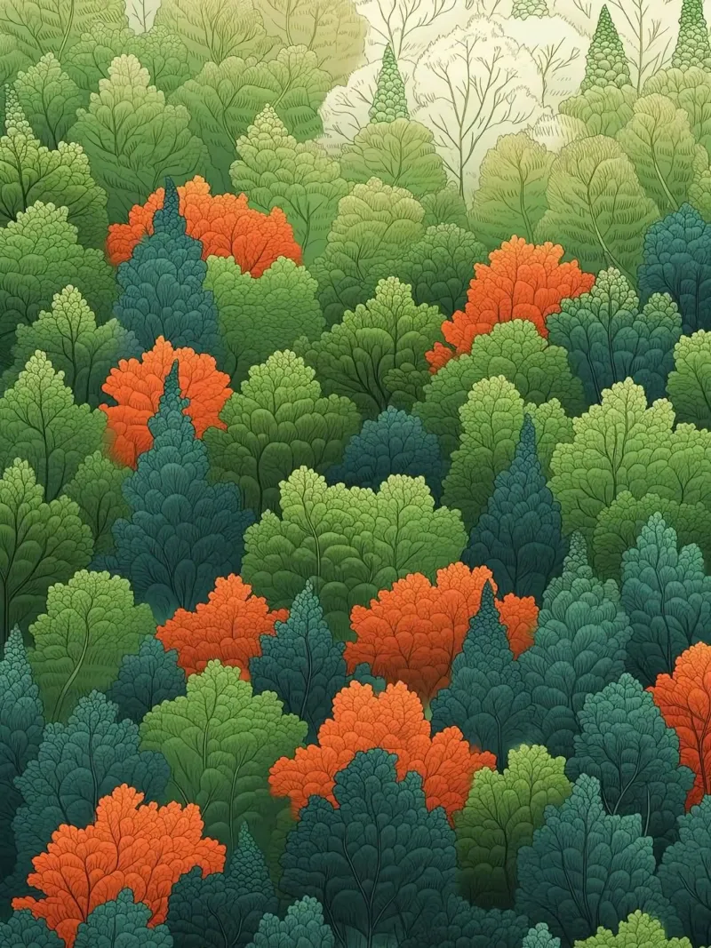 forest of leaf carta hahnemühle da scoten