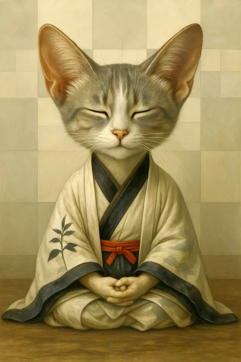 The Zen of Whiskers pellicola backlit da Elegant Absurd