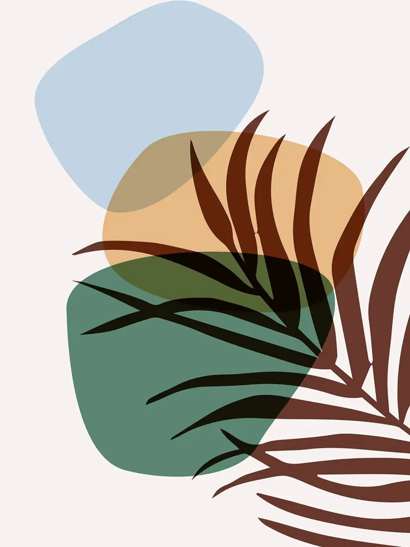 Forme astratte botaniche pellicola backlit da BasicShopByBell