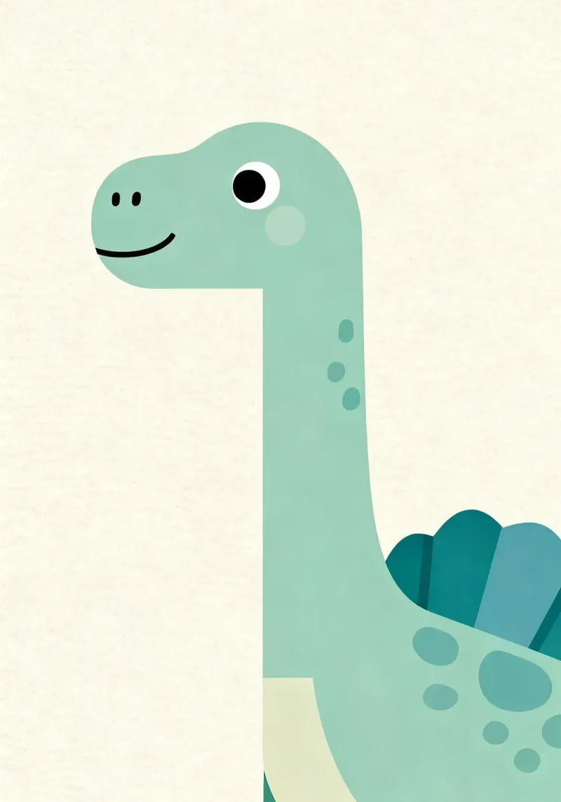 Spinosaurus Friendly Dinosaur carta hahnemühle da EverLuvv Studio