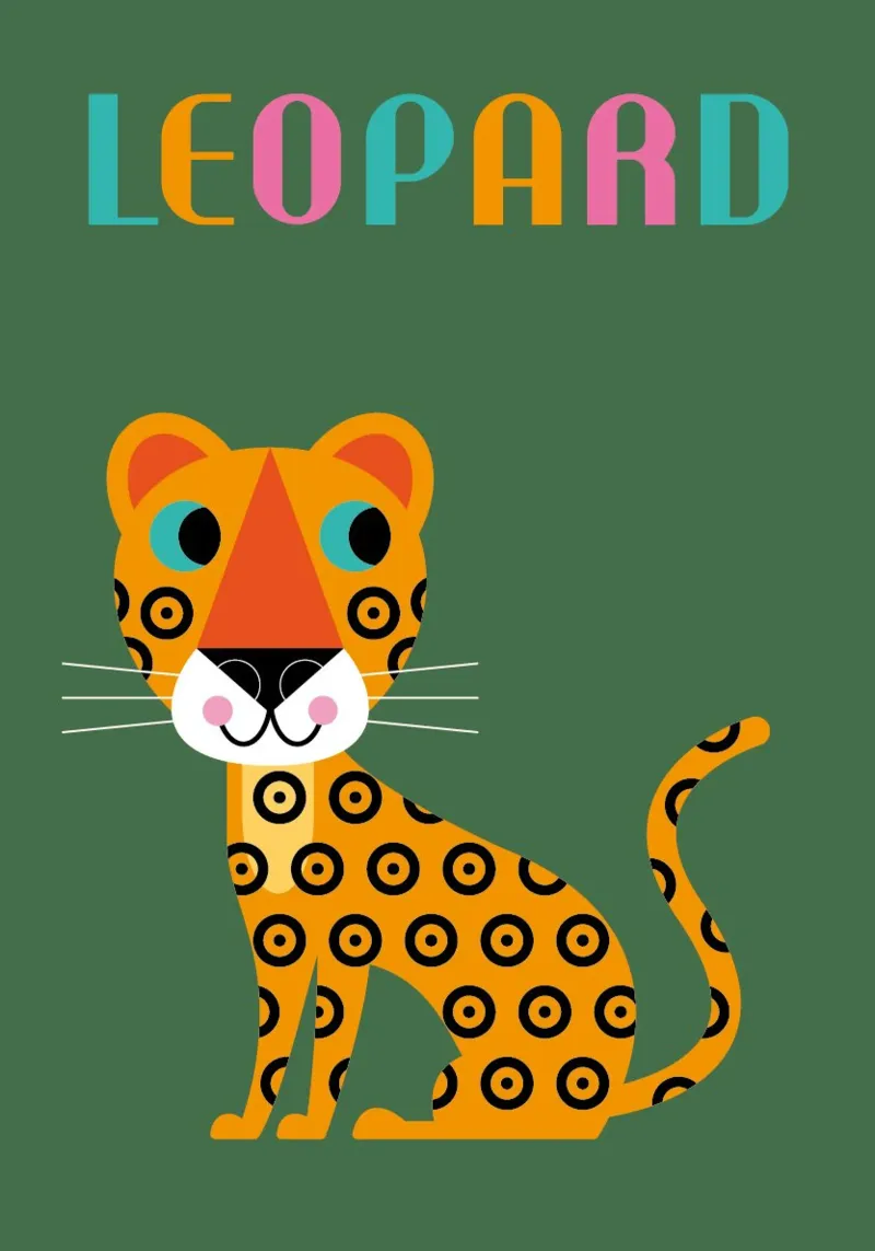 Leopardo plexiglass da Looks n Brains