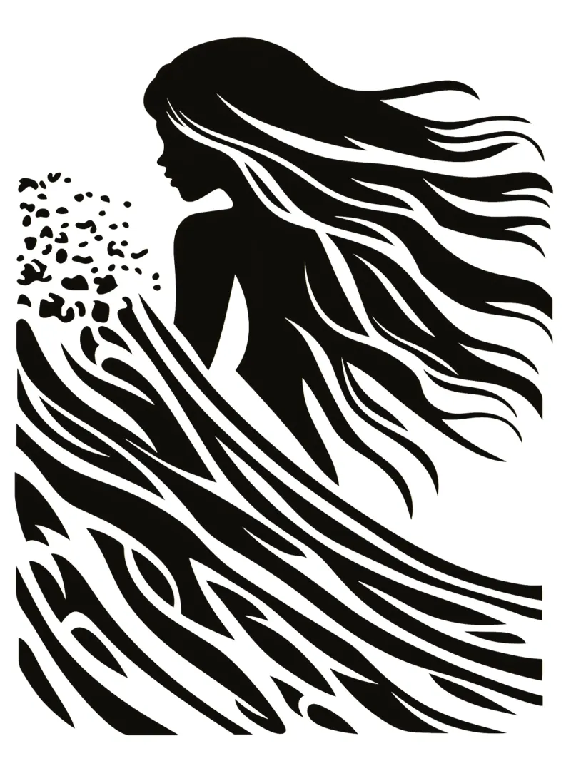 Minimalistisches Surfer-Design pellicola backlit da Autofocus