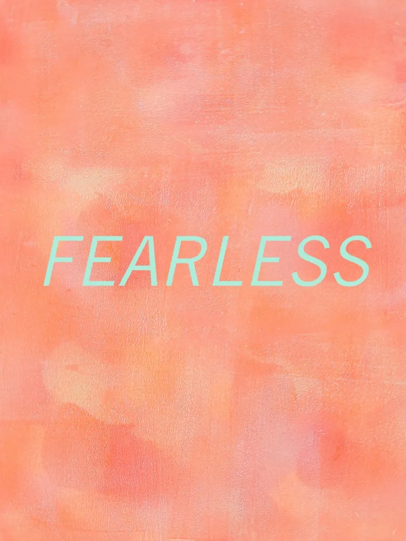 FEARLESS Orange Abstract Print Hahnemühle von FABOArt