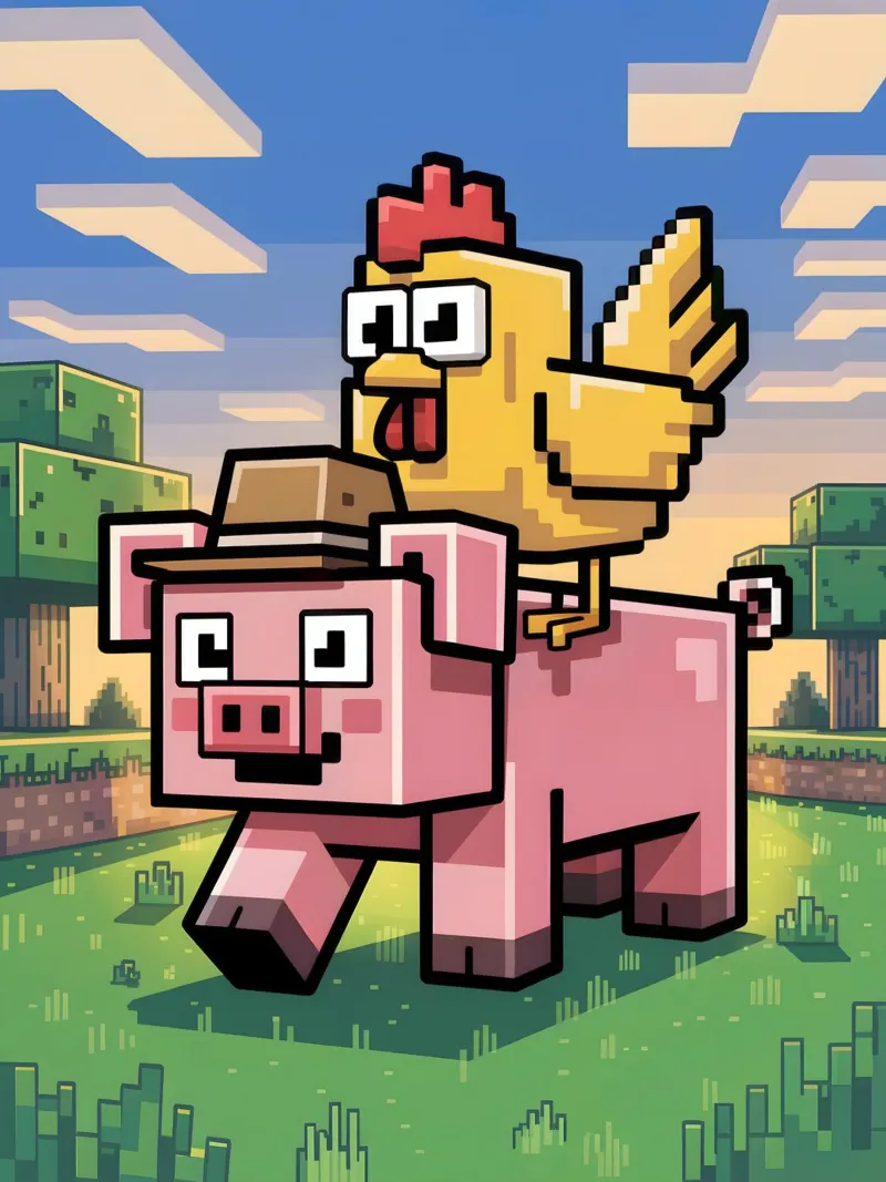 Minecraft carta hahnemühle da Fusion Frames Digital
