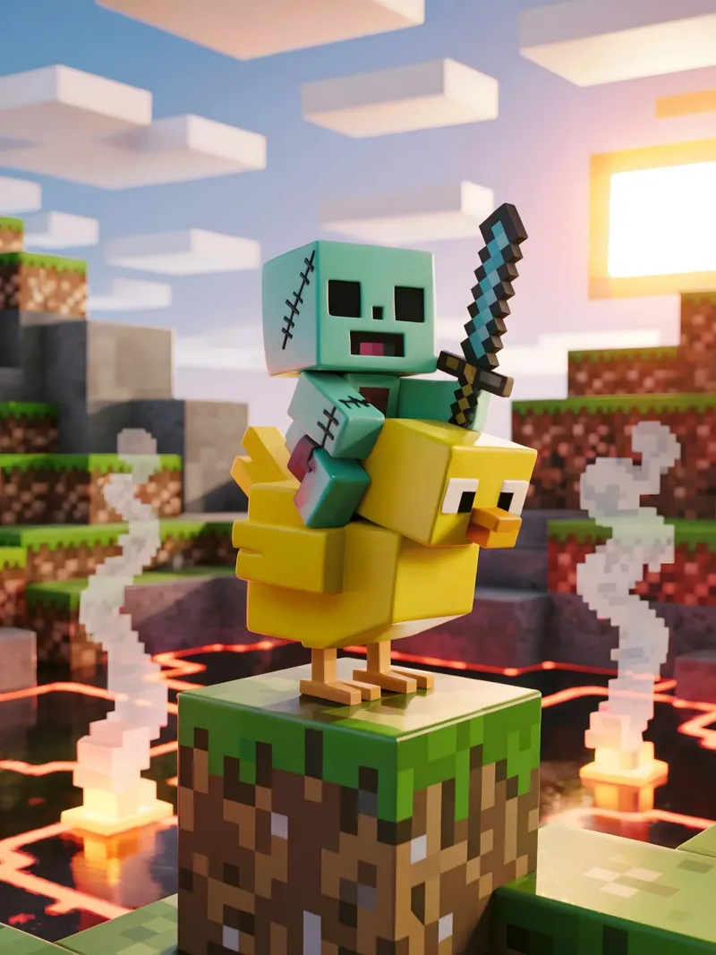 Minecraft carta hahnemühle da Fusion Frames Digital