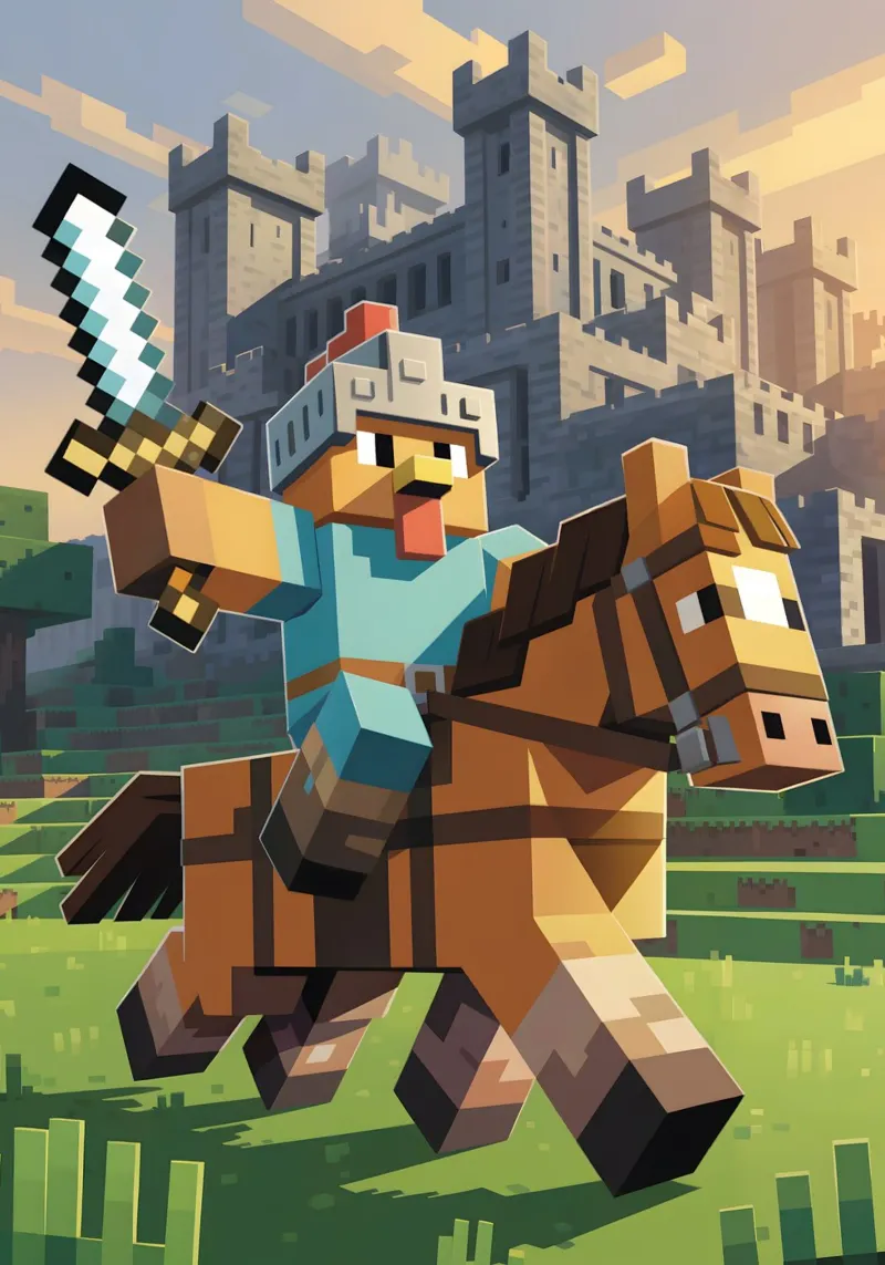 Minecraft carta hahnemühle da Fusion Frames Digital