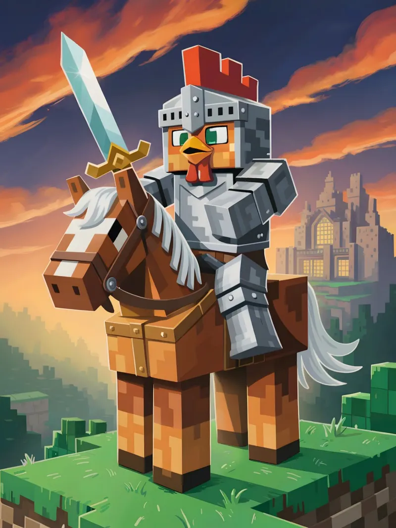 Minecraft alluminio dibond da Fusion Frames Digital