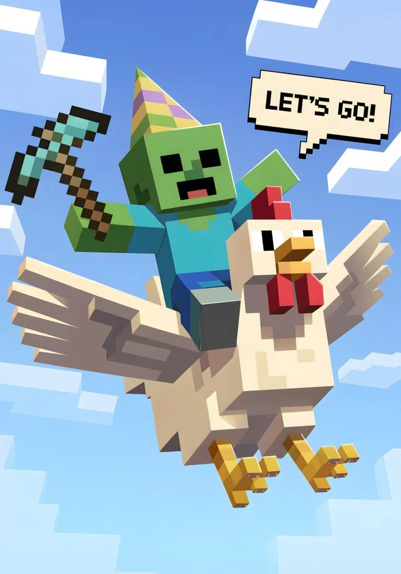 Minecraft alluminio dibond da Fusion Frames Digital