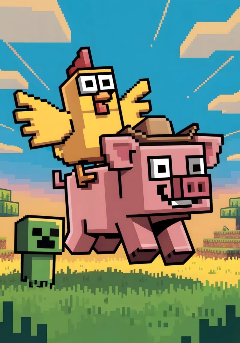 Minecraft plexiglass da Fusion Frames Digital