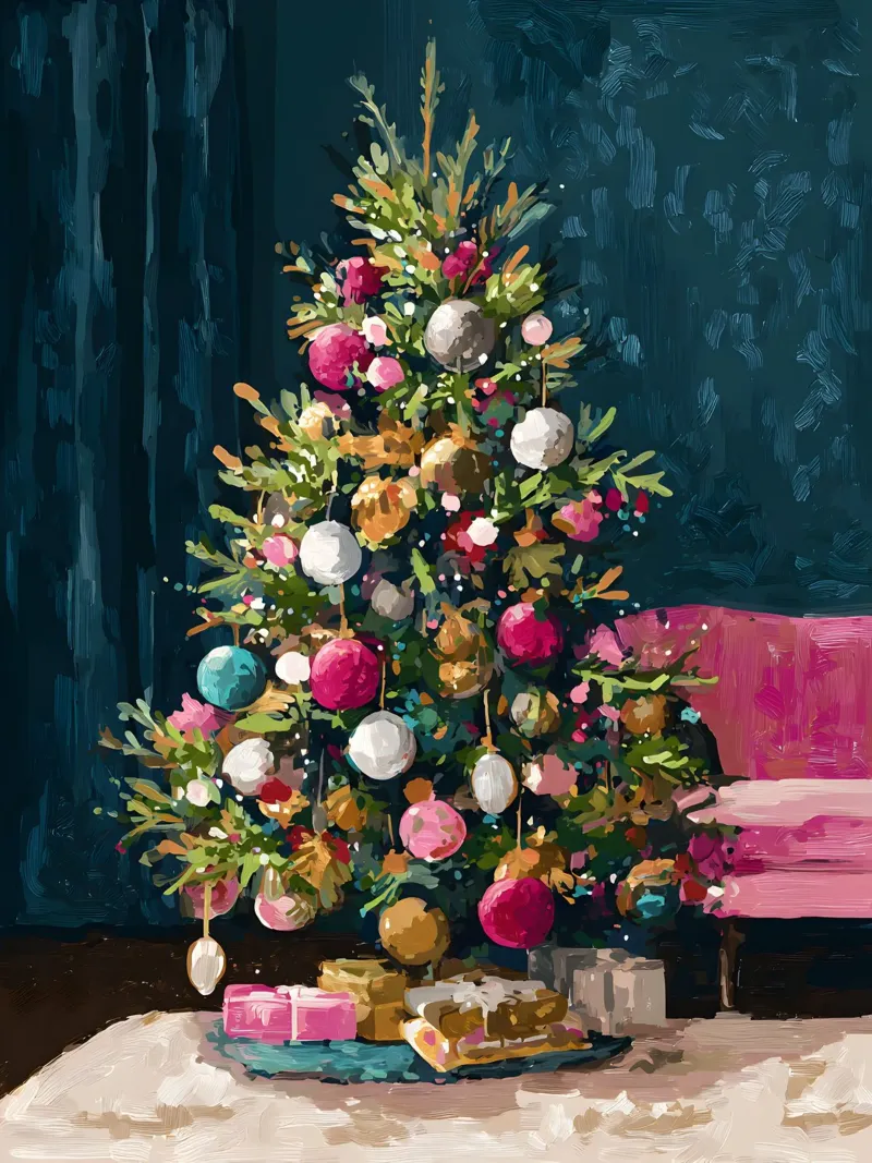 Festive Tree carta hahnemühle da Velvet Winter Studio