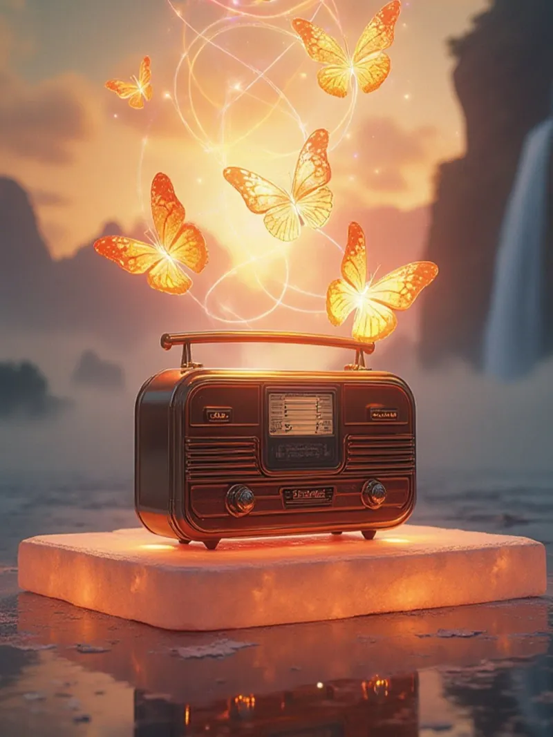 flying radio butterfly carta hahnemühle da scoten