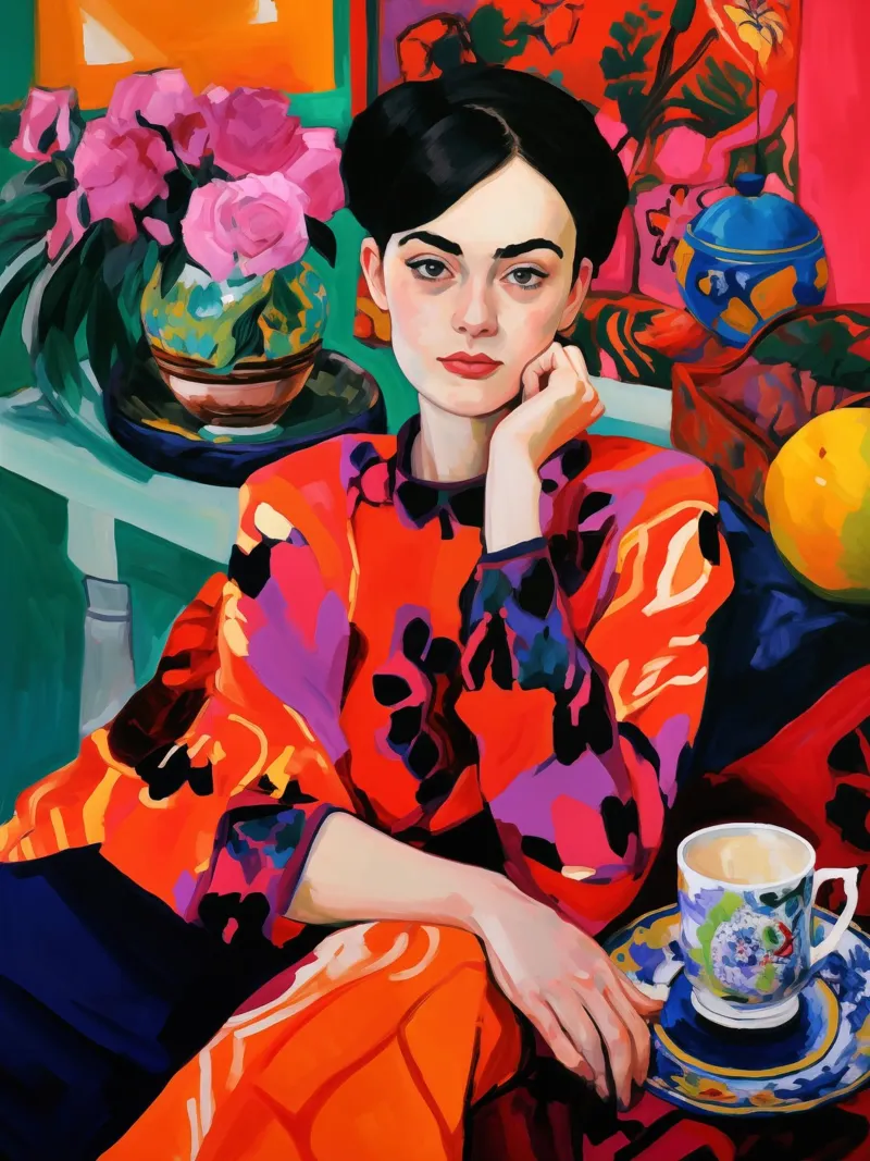 Un tè con Matisse | Modernismo classico carta hahnemühle da Autofocus