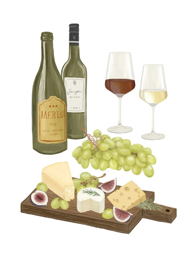 Formaggio e vino carta hahnemühle da herzundpapier