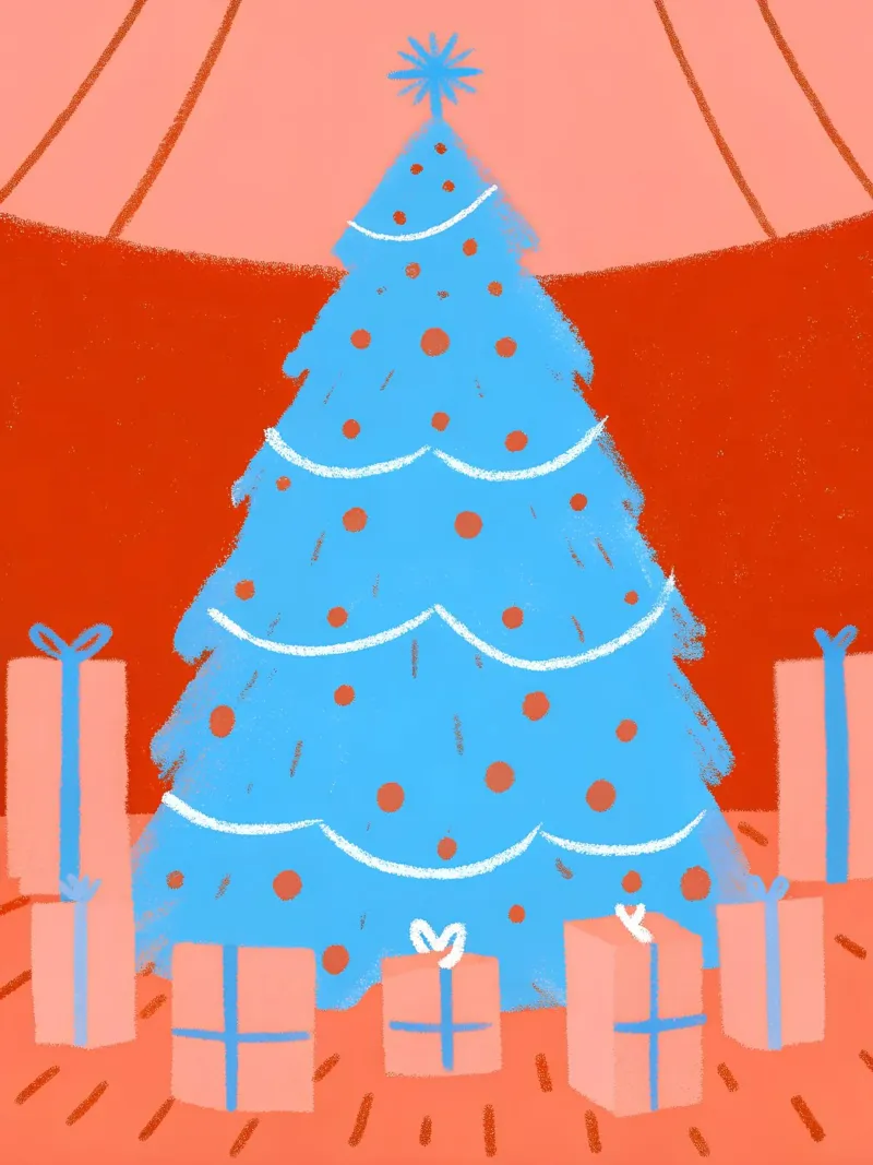 Albero di Natale e regali alluminio dibond da PERSONAL TOUCH