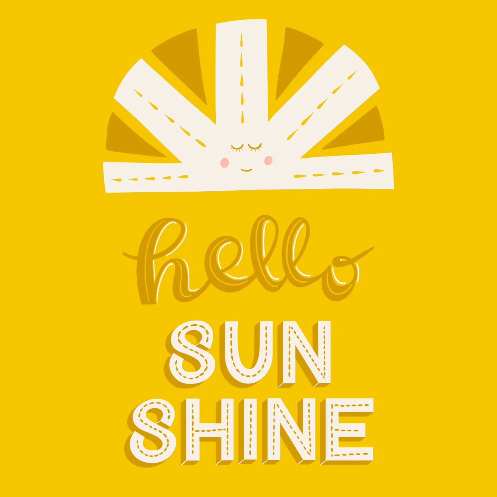 Ciao Sunshine carta hahnemühle da nicigabrieldesigns