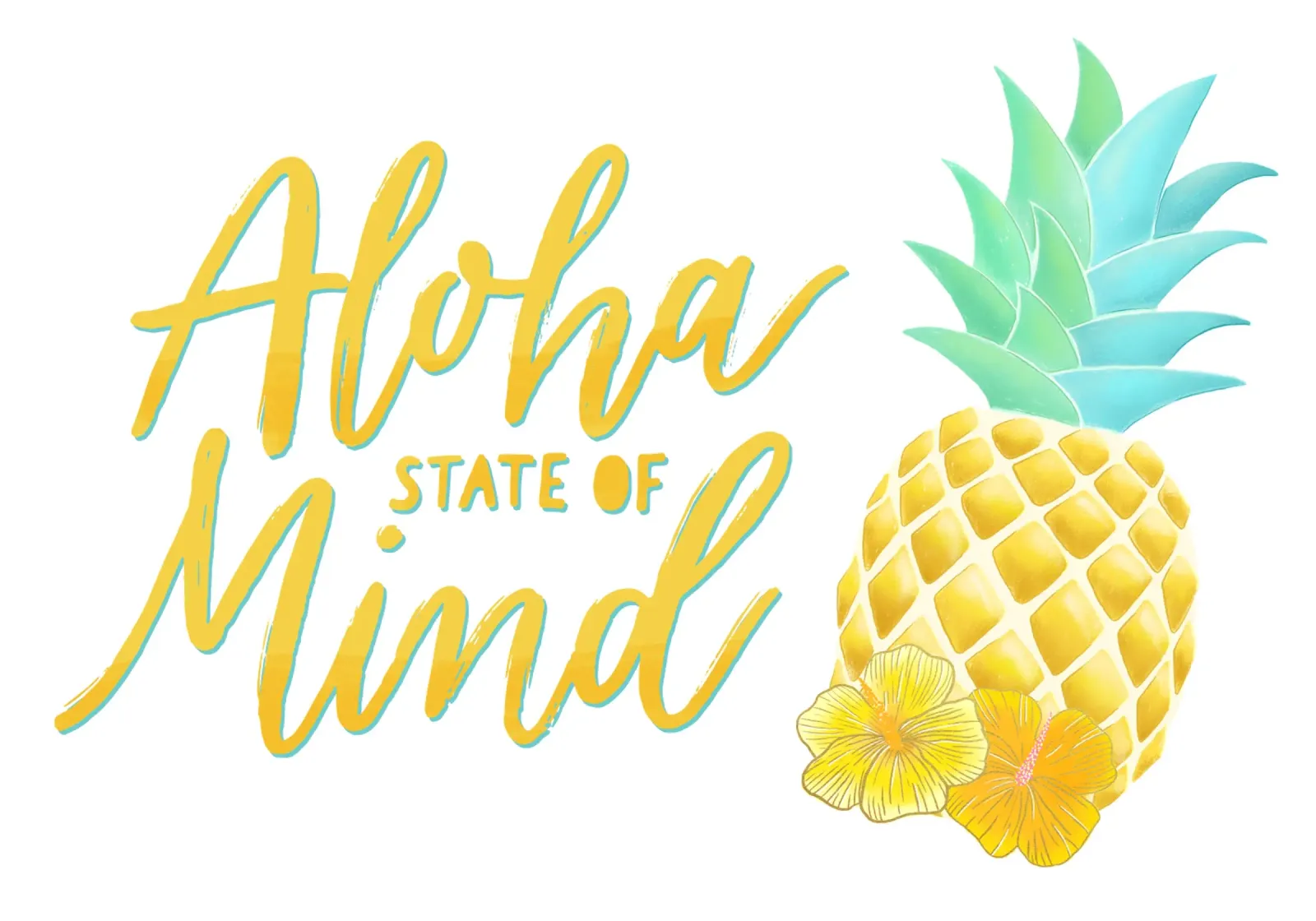 Stato d'animo Aloha pellicola backlit da CalliLetters