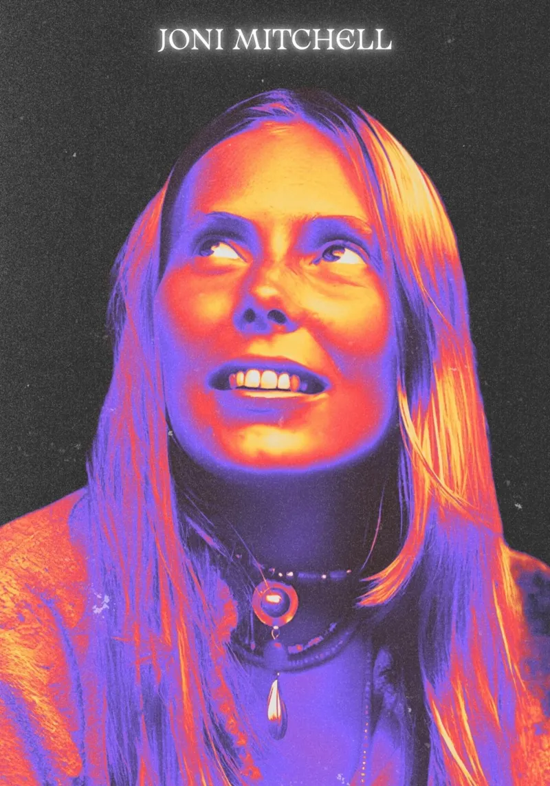 Joni Mitchell plexiglass da Limitless Prints