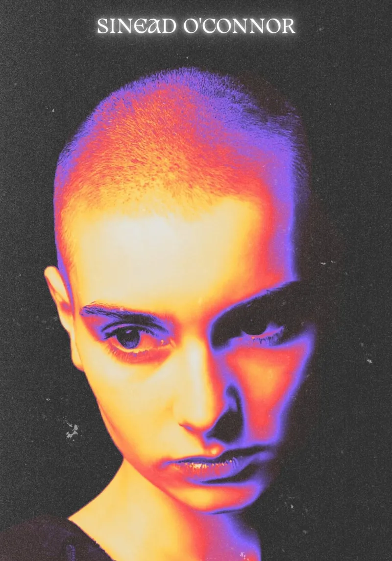 Sinead O'Connor alluminio dibond da Limitless Prints