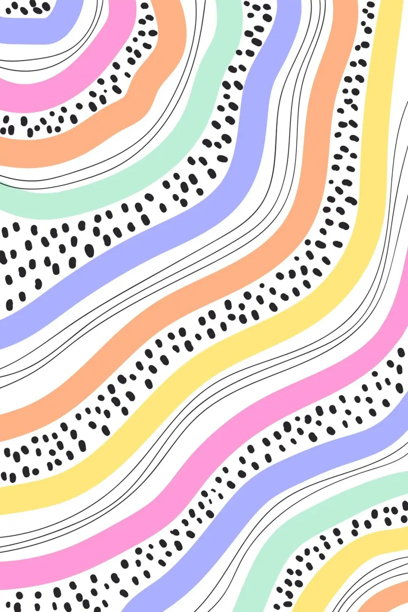 curve color and dot poster da scoten