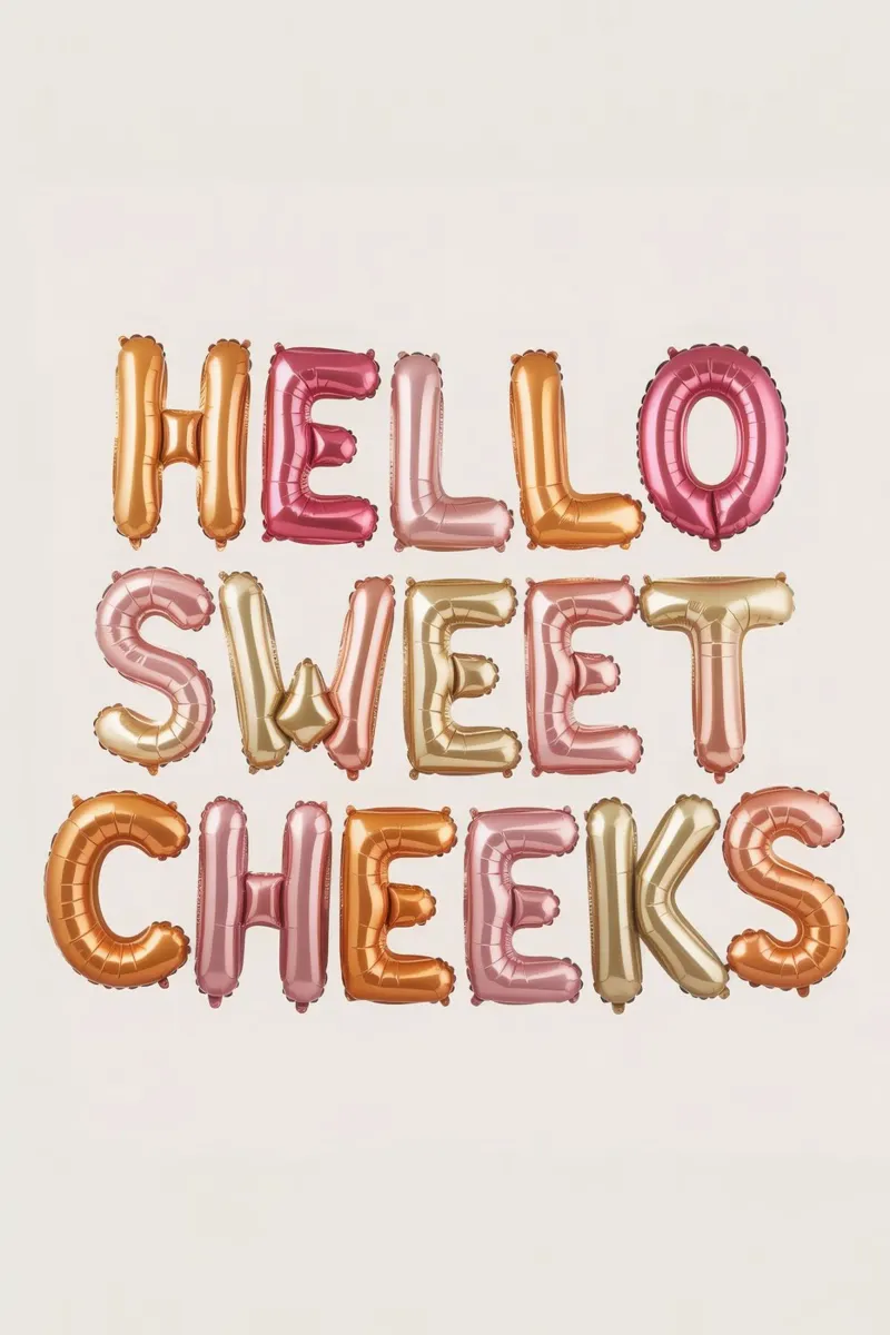 Hello Sweet Cheeks plexiglass da Words by Niki
