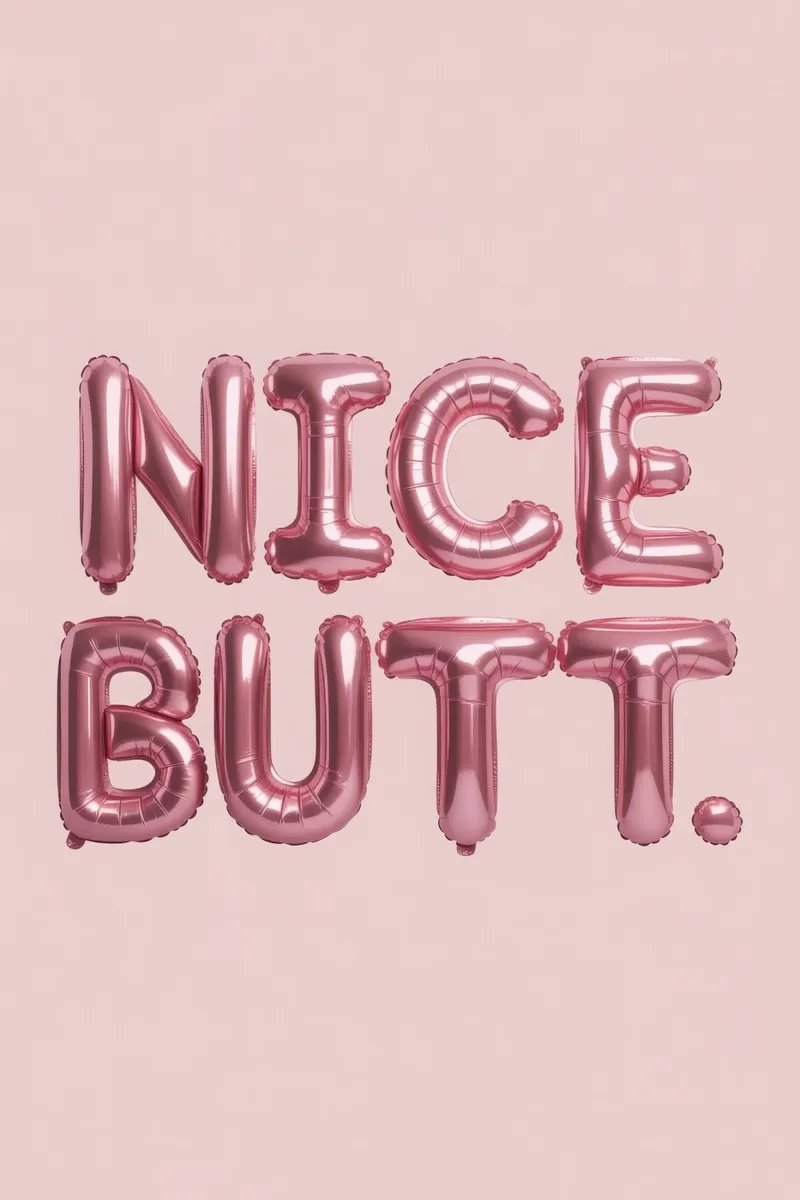 Nice Butt pellicola backlit da Words by Niki