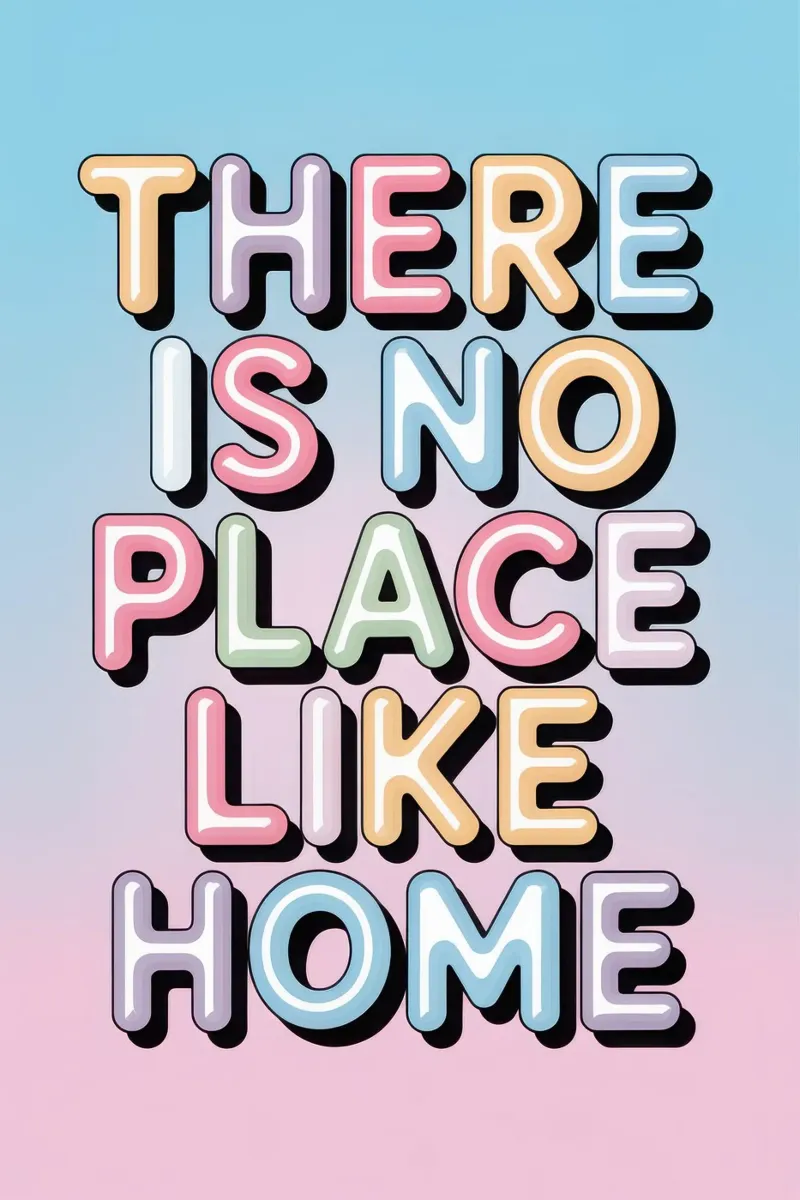 There Is No Place Like Home plexiglass da Words by Niki