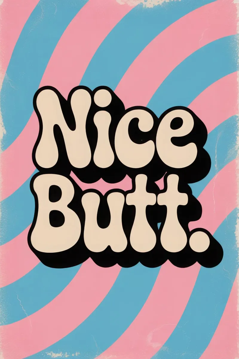 Nice Butt pellicola backlit da Words by Niki