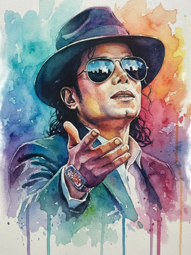 Il re del pop - Michael Jackson pellicola backlit da Kalis