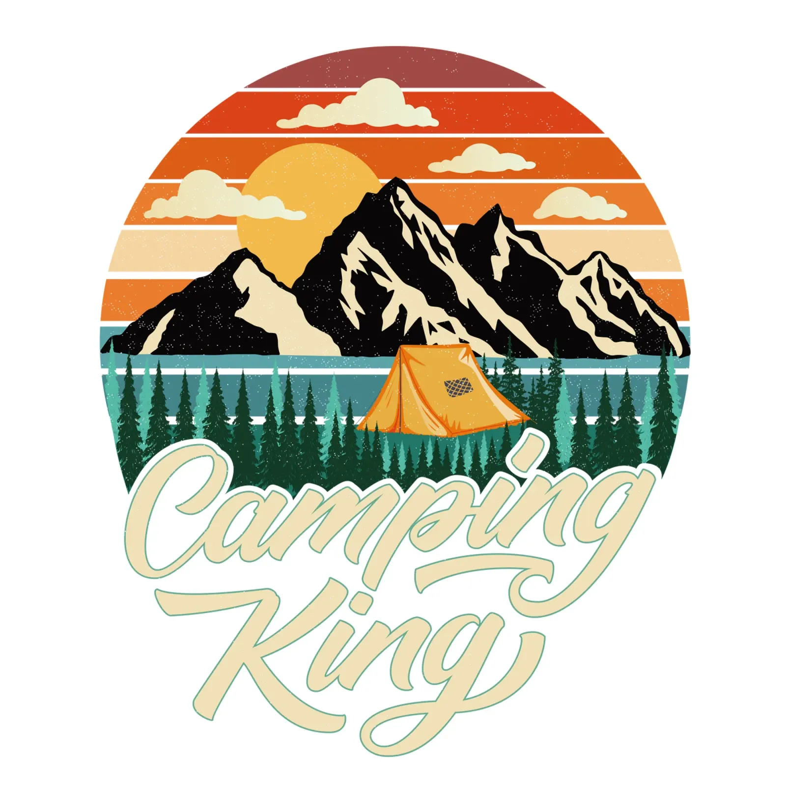 Campeggio King pellicola backlit da CalliLetters