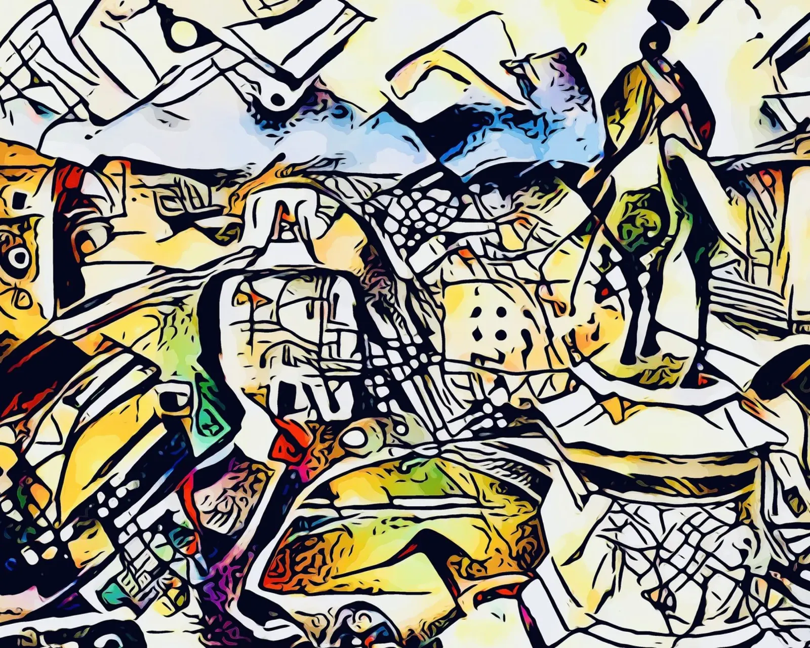 Kandinsky trifft Rom #1 Poster von ZAMART