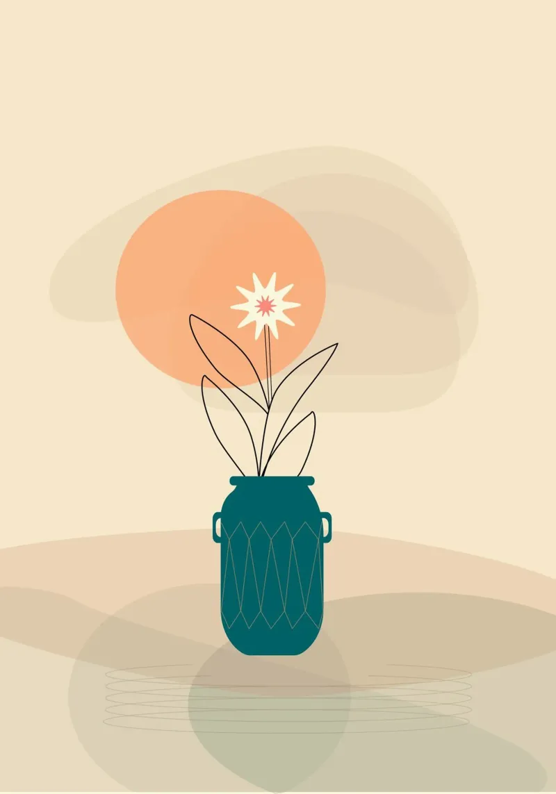 vase shade minimal poster da scoten