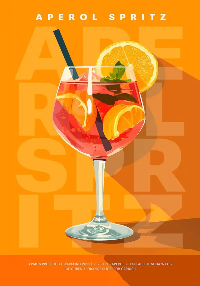 Spritz Aperol classico carta hahnemühle da kakaka