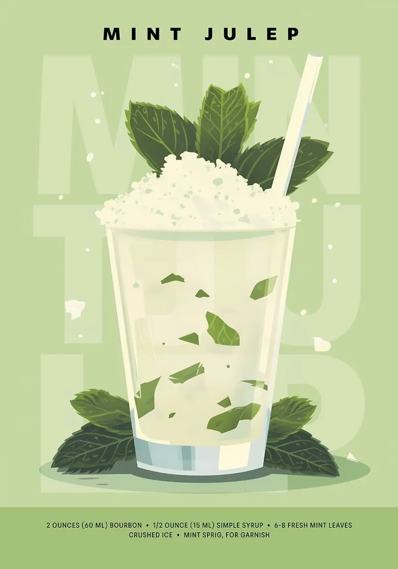 Classico Julep alla menta poster da kakaka
