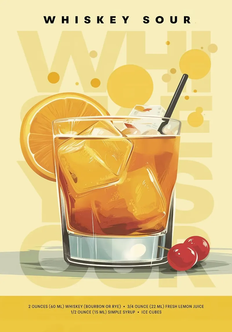 Whiskey Sour classico plexiglass da kakaka