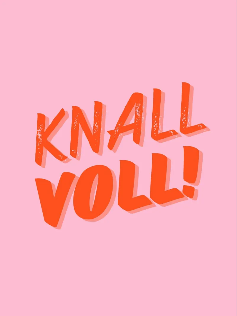 KNALL VOLL alluminio dibond da DigiWunderwerk