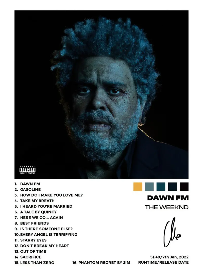 The Weeknd Dawn Fm carta hahnemühle da Roronoa7