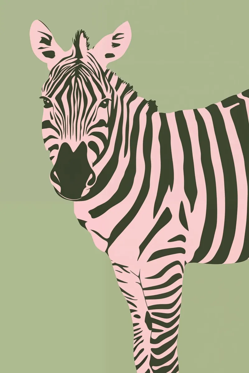 Pop Art Zebra pellicola backlit da Autofocus